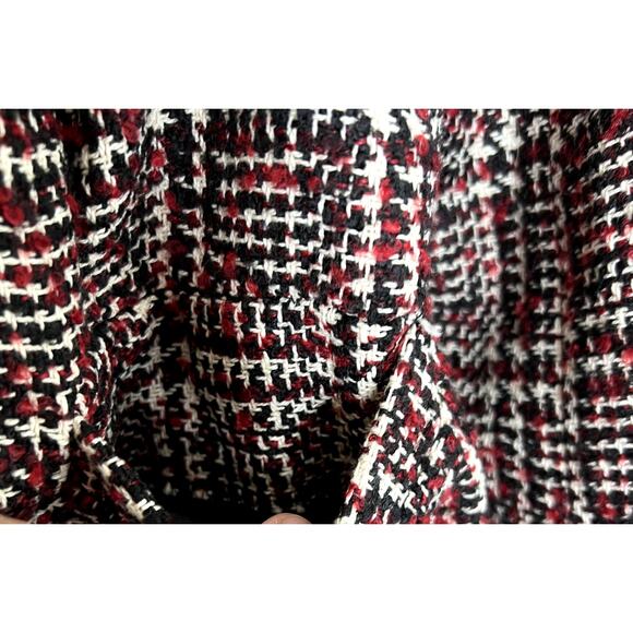 New Look Jacket Coat Blazer Women 2 Plaid lined Dark Academia Dressy Winter Fall - Picture 10 of 12